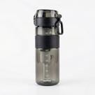 Garrafa 600ml Preta com Filtro de Carvão Ativado até 1200L