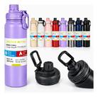 Garrafa Aço Inox Térmica 800ml Água Academia Viagem Squeeze Alça Bico Vacuo