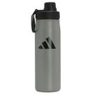 Garrafa Adidas Metálica Tampa Rosca 0,6 L Cinza