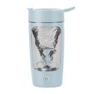 Garrafa agitadora elétrica Daasigwaa Tritan BPA Free 650mL azul