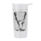 Garrafa agitadora elétrica Daasigwaa Tritan BPA Free 650ml branca
