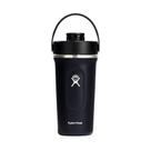 Garrafa agitadora Hydro Flask isolada 700mL preta
