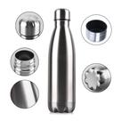 Garrafa Água Inox 500ml Resistente Antivazamento Academia Lisa
