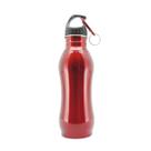 garrafa água inox vermelha 600ml academia trilha easy open