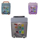 Garrafa Água Squeeze Infantil Mala De Viagem Adesivos 450ml