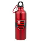 Garrafa alumínio com prendedor 500ml - flamengo