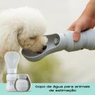 Garrafa Bebedouro Portátil para Cães Passeio Pet Gato Cachorro Garrafinha Para Agua Racão Dobrável