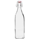 GARRAFA BORMIOLI ROCCO SWING COM TAMPA VIDRO 1L 32x8x8cm