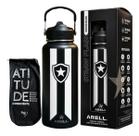 Garrafa Botafogo Oficial Arell Térmica Premium 946ml - Kit Preto E Branco Garrafa Botafogo Oficial Arell Térmica Premium 946ml - Kit Preto E Branco