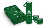 Garrafa Brasfoot Com 3 Canecas Palmeiras 420 Ml Cod. 16631