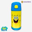 Garrafa click com canudo nickelodeon bob esponja 300ml