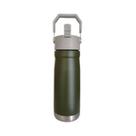 Garrafa Com Alça E Bico 550ml Aço Inox Branca Super Vedação