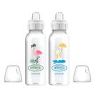 Garrafa com canudinho Dr. Brown's Milestones Narrow 250 ml 6m+ de silicone