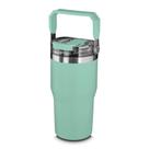 Garrafa Copo Térmico Parede Dupla Em Aço Inox Verde 650ml