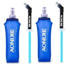 Garrafa de água AONIJIE Frasco macio de 500 ml com canudo para esportes x2 Garrafa de água AONIJIE Frasco macio de 500 ml com canudo para esportes x2