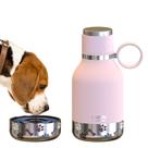 Garrafa de água Asobu Dog Buddy com tigela removível para cães 1L (rosa) Garrafa de água Asobu Dog Buddy com tigela removível para cães 1L (rosa)