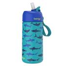 Garrafa de água Bentgo Kids em aço inoxidável 414ml Sharks 3+