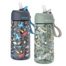 Garrafa de água Bentgo Kids, pacote com 2 unidades, dinossauro, 450 ml, sem BPA