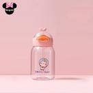 Garrafa De Água Com Canudo De Desenho Animado Fofo Infantil Com Tampa 400ML