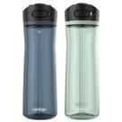 Garrafa de água Contigo Ashland 2.0 AUTOSPOUT 700 ml, pacote com 2 unidades, azul