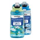 Garrafa de água Contigo Aubrey Kids Dinos & Sharks, pacote com 2 unidades de 420 ml
