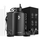 Garrafa de água Coolflask Gallon Isolada 3 tampas de aço inoxidável 3.8L