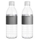 Garrafa de água Copco Hydra 500mL (conjunto de 2) cinza sem BPA
