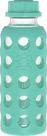 Garrafa de água de vidro Lifefactory 266ml com manga de silicone Kale