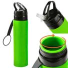 Garrafa De Água Dobrável Squeeze Corrida Academia 600ml