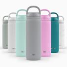 Garrafa de Água Ello Cooper Twist 650ml - Aço Inoxidável Cinza