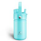 Garrafa de água ENCOOL Kids 350ml de canudo de aço inoxidável 24h