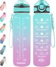 Garrafa de água Enerbone 950 ml com Times to Drink & Straw sem BPA