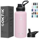 Garrafa de água esportiva COKTIK 946ml em aço inoxidável isolada a vácuo