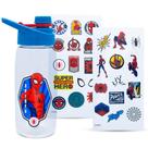Garrafa de água esportiva Spider-Man 600 ml com conjunto de adesivos
