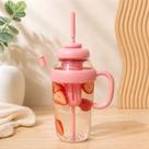 Garrafa de Agua Espotiva 1100ml Grande com Alça e Canudo Plastica BPA FREE