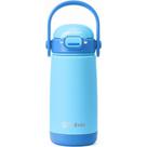 Garrafa de água Fimibuke Kids Isolada 420mL com tampa e alça de palha