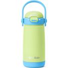 Garrafa de água Fimibuke Kids Isolada 420mL com tampa e alça de palha