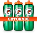 Garrafa de água Gatorade 32 onças Contour Squeeze, pacote com 3