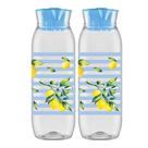 Garrafa De Água Geladeira Jarra Suco Tampa Premium 1,4lt 2un Garrafa De Água Geladeira Jarra Suco Tampa Premium 1,4lt 2un