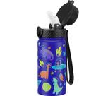 Garrafa de água GOPPUS Kids de aço inoxidável 400mL com tampa de palha