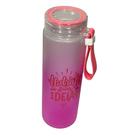 Garrafa de Água Hidrate suas Ideias em Vidro Fosco 420ml