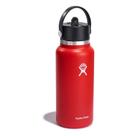 Garrafa de Água Hydro Flask 946ml - Tampa Flex Straw Wide Mouth - Goji