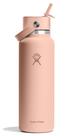 Garrafa de água Hydro Flask de 1,2 L de boca larga com tampa de palha flexível