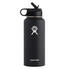 Garrafa de água Hydro Flask isolada a vácuo 946mL com tampa de palha