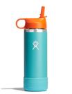 Garrafa de água Hydro Flask Kids 500mL com tampa de palha Seaspray Garrafa de água Hydro Flask Kids 500mL com tampa de palha Seaspray