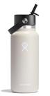 Garrafa de água Hydro Flask Wide Flex Straw Cap 946 ml de aveia