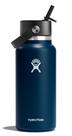 Garrafa de água Hydro Flask Wide Flex Straw Cap 946mL Indigo