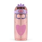 Garrafa de Água Infantil Ello Ellies 473ml com Canudo - Unicórnio