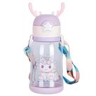 Garrafa de água infantil Garrafinha Alce com chifre 400ml Garrafa de água infantil Garrafinha Alce com chifre 400ml