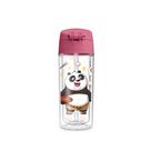 Garrafa De Água Infantil Pop Kung Fu Panda 270ml c/ Canudo -